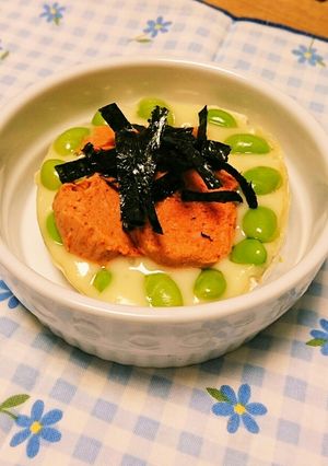 あん肝枝豆ココットカマン-レシピのメイン写真