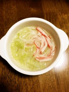 創味シャンタンで、中華風そうめんスープ-レシピのメイン写真