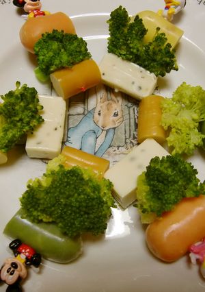 野菜と魚のシーセージとチーズのオードブル-レシピのメイン写真