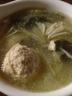 肉団子と青梗菜のスープ-レシピのメイン写真