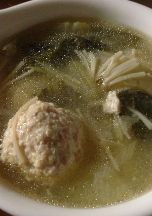 肉団子と青梗菜のスープ-レシピのメイン写真