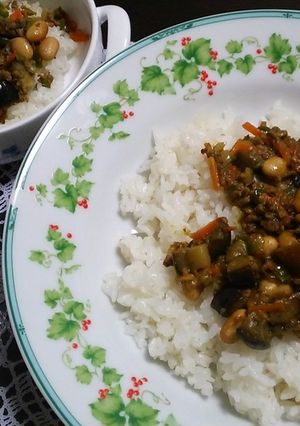 取り分けカンタン＊豆と野菜のドライカレー-レシピのメイン写真