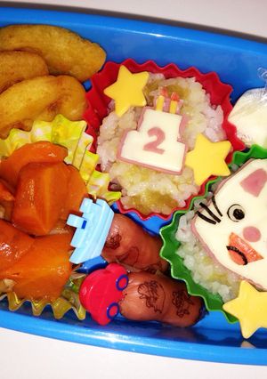 のんたん 誕生日 ＊ キャラ弁-レシピのメイン写真