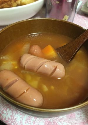 野菜たっぷりミネストローネスープ-レシピのメイン写真