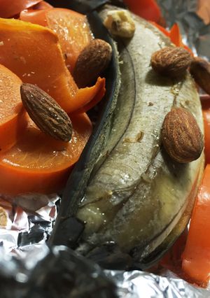 バナナと柿のトースター焼き-レシピのメイン写真