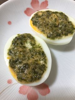 お弁当にも‼︎ゆで卵の青のりマヨ焼き-レシピのメイン写真