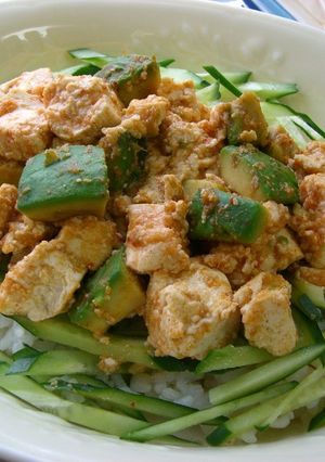 アボガドと豆腐のふわとろ丼-レシピのメイン写真