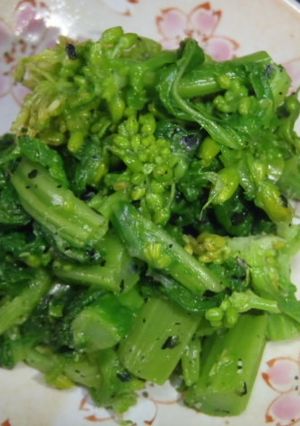 菜の花の黒胡麻あえ-レシピのメイン写真