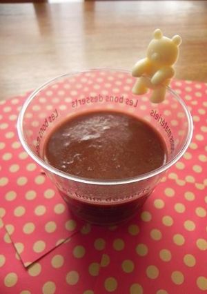 ふちチョコクマの簡単★チョコようかん-レシピのメイン写真