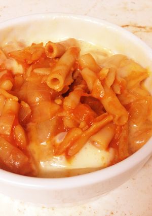 残り物パスタがおしゃれにココットカマン-レシピのメイン写真