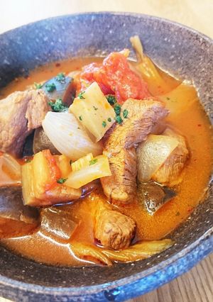 トマト缶のごろごろ野菜スープ-レシピのメイン写真