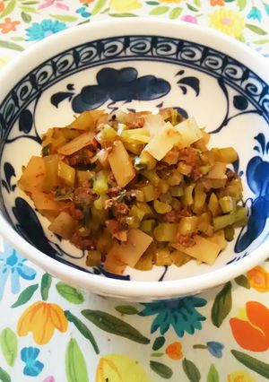 ☆簡単☆大根茎と皮のおかか煮-レシピのメイン写真