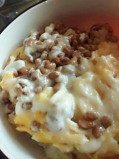 クスランブルエッグ納豆ごはん-レシピのメイン写真