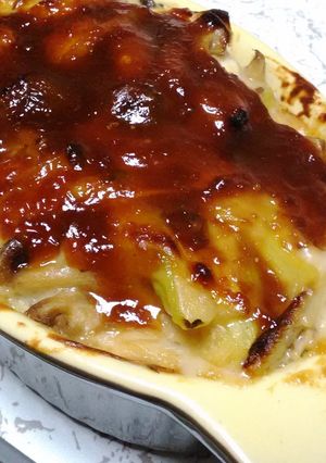 *長ネギときのこの味噌グラタン*-レシピのメイン写真