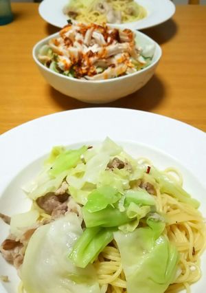 キャベツと豚肉のペペロンチーノ-レシピのメイン写真