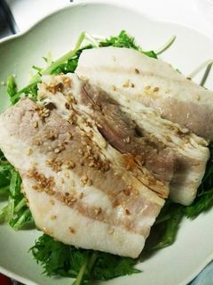 シャンタン茹で豚-レシピのメイン写真