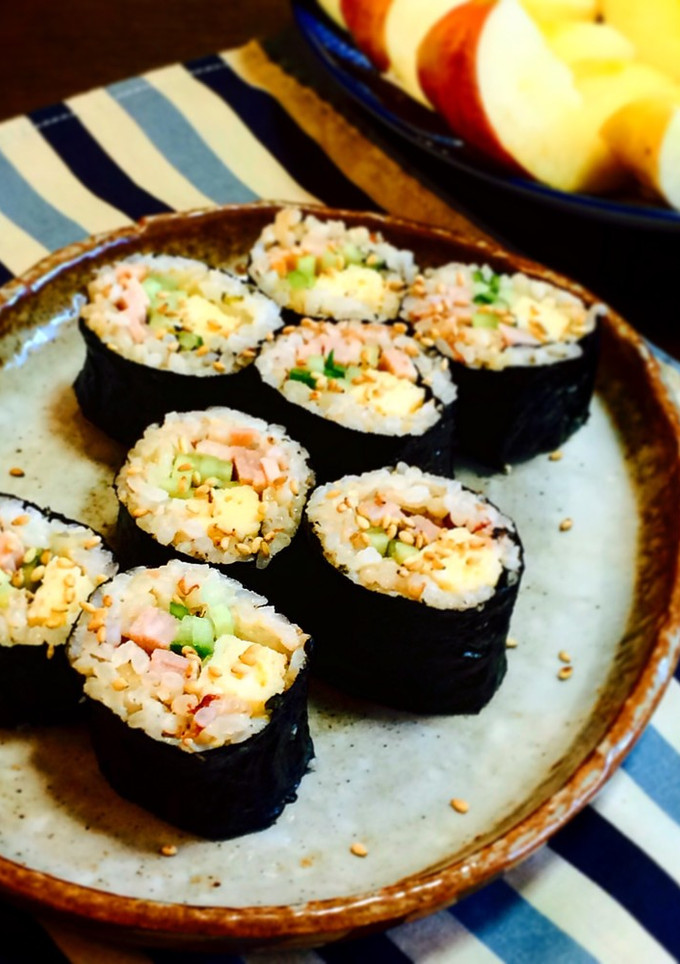 ◎卵焼きとハムときゅうりの海苔巻き◎-レシピのメイン写真