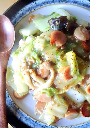 たっぷり白菜あんかけごはん-レシピのメイン写真