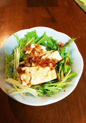 糖質制限☆あったか豆腐サラダ-レシピのメイン写真