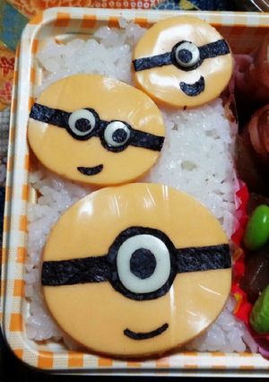 キャラ弁♡ミニオン♡簡単　ツムツム風-レシピのメイン写真