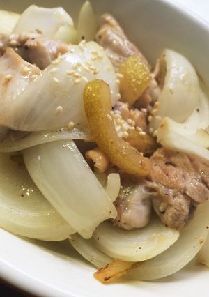 簡単！鶏肉と玉ねぎの塩レモン炒め。-レシピのメイン写真