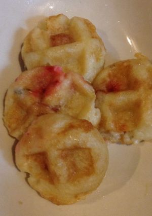 たこ焼きをワッフルメーカーで挟む-レシピのメイン写真
