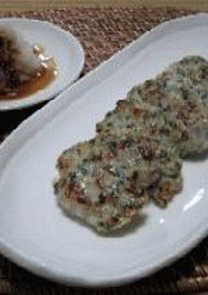 ∽∽イカと豚ひき肉の落とし焼き∽∽-レシピのメイン写真