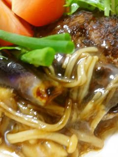 中華風きのこあんかけハンバーグ-レシピのメイン写真