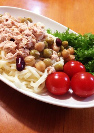 パパッと！おいし〜へるし〜サラダうどん♪-レシピのメイン写真