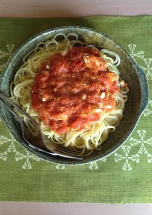 【簡単】クリームチーズのトマトパスタ-レシピのメイン写真