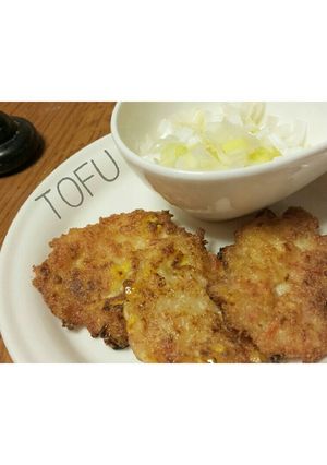 豆腐×カニカマ×コーンの揚げ焼き-レシピのメイン写真