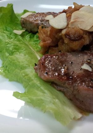 一口ステーキ♪玉ねぎソース添え-レシピのメイン写真