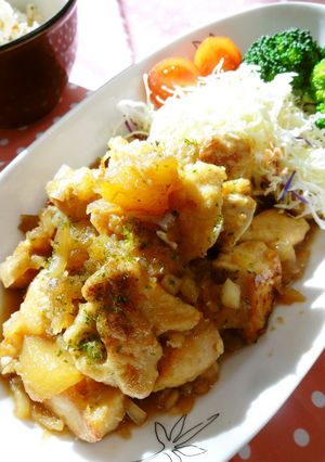 みんな大好き♡鶏からあげ＊りんごソース-レシピのメイン写真