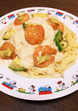 エビとアボカドのクリームパスタ-レシピのメイン写真