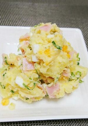 ご飯がすすむ♪ネギ入り和風ポテサラ-レシピのメイン写真