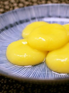 暖かみを感じるみかん白玉のシロップがけ-レシピのメイン写真