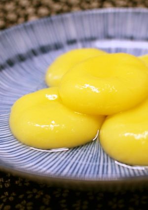 暖かみを感じるみかん白玉のシロップがけ-レシピのメイン写真
