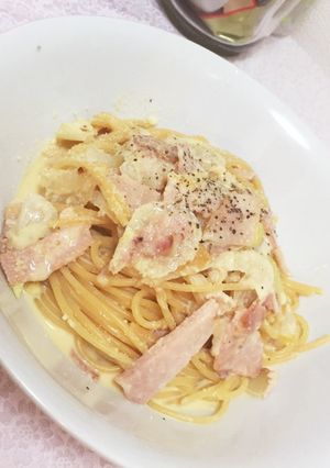 簡単につくれる手間なしのカルボナーラ-レシピのメイン写真
