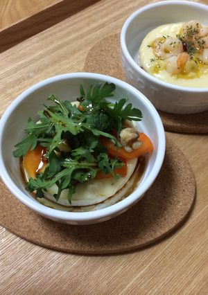 今が旬！柿と春菊のココットカマン-レシピのメイン写真