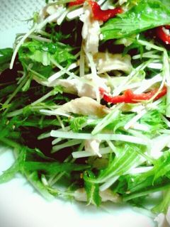 オリーブ香る水菜の和え物-レシピのメイン写真