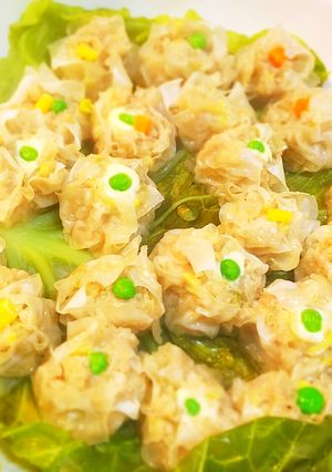 簡単 ふわふわ野菜たっぷり肉シュウマイ-レシピのメイン写真