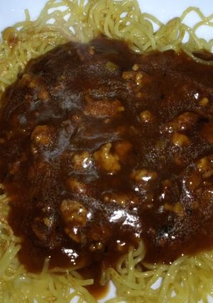 ピリ辛肉味噌餡掛け焼そば-レシピのメイン写真
