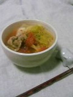 *野菜たっぷり赤いトマトスープ*-レシピのメイン写真