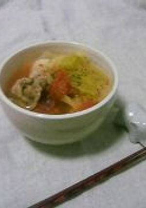 *野菜たっぷり赤いトマトスープ*-レシピのメイン写真