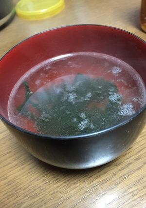 簡単1分！お湯を注ぐだけ！わかめスープ-レシピのメイン写真