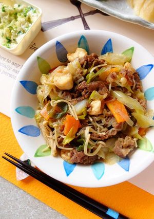 給食風☆すきやき風煮！-レシピのメイン写真
