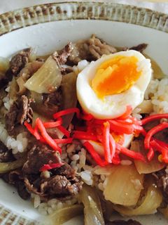 【簡単男丼】牛丼〜少し洋風〜-レシピのメイン写真