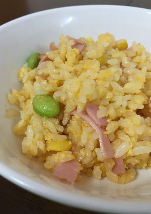 コーンハムマヨ炒飯-レシピのメイン写真