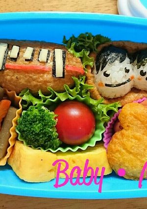 簡単 キャラ弁/いなり寿司で電車-レシピのメイン写真