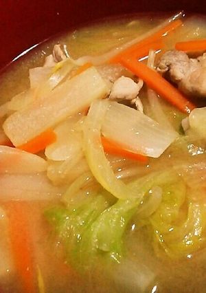 ありあわせ野菜で豚汁-レシピのメイン写真